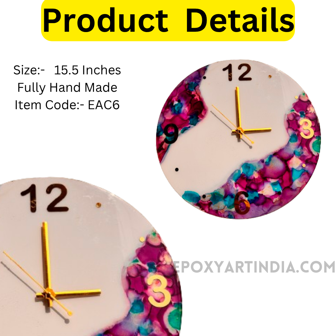 Multi color hand made wall Clock|Home|office|bedroom| EAC6