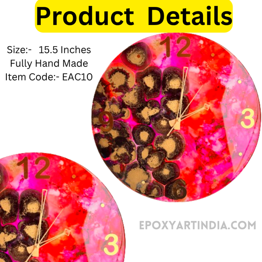 Multi color hand made wall Clock|Home|office|bedroom| EAC11