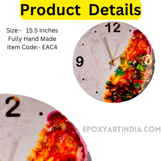 Multi color hand made wall Clock|Home|office|bedroom| EA4