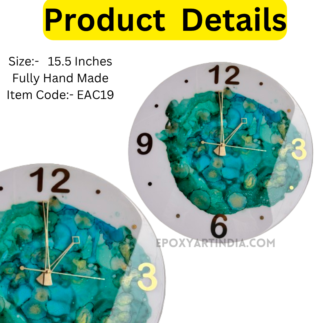 Multi color hand made wall Clock|Home|office|bedroom| EAC19
