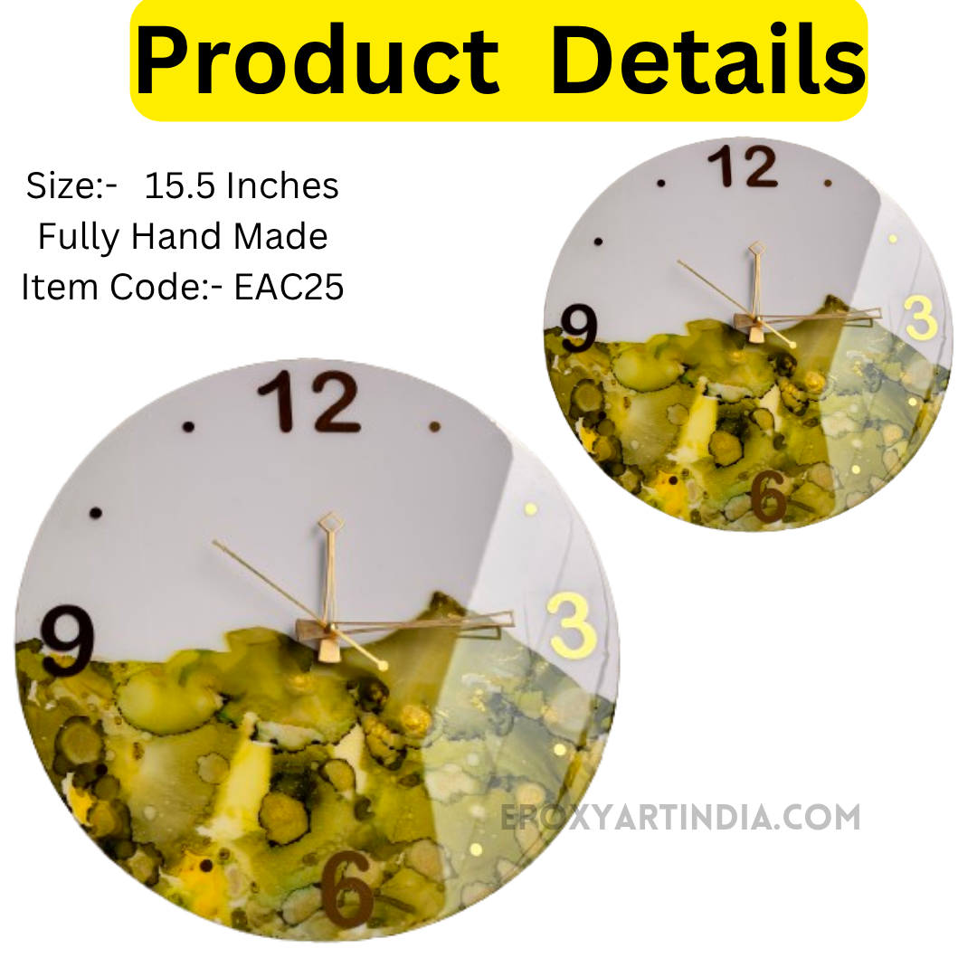 Multi color hand made wall Clock|Home|office|bedroom| EAC25