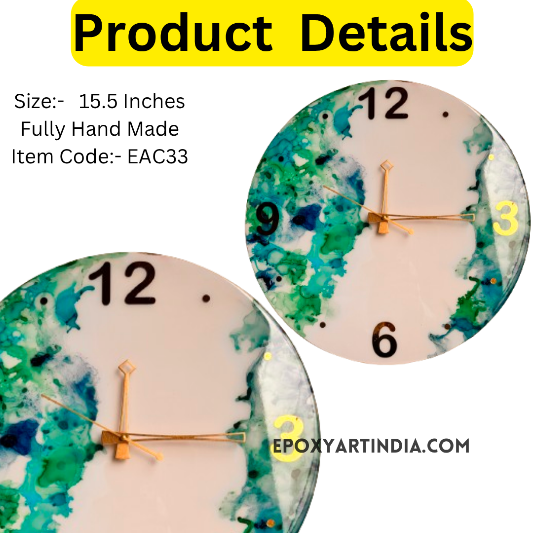 Multi color hand made wall Clock|Home|office|bedroom| EAC33