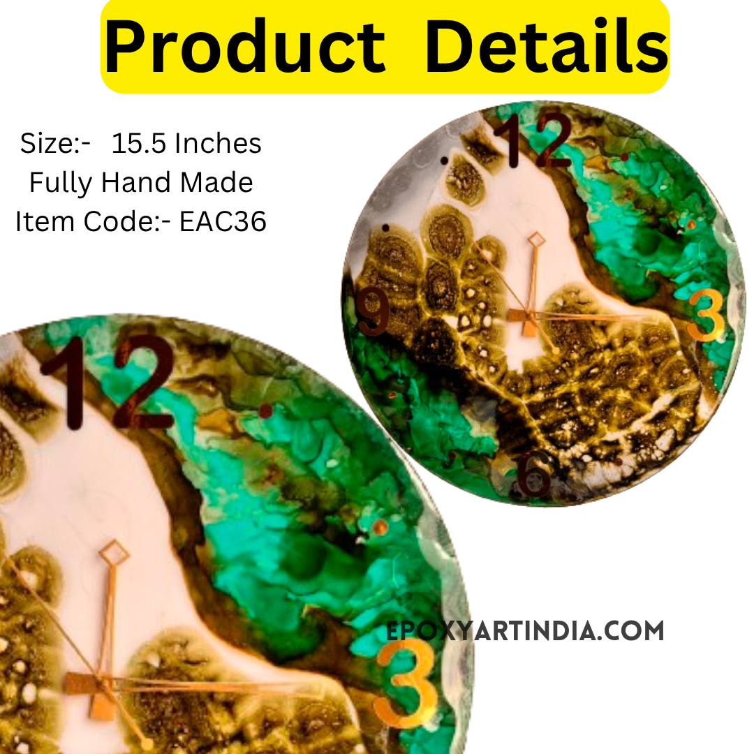 Multi color hand made wall Clock|Home|office|bedroom| EAC36