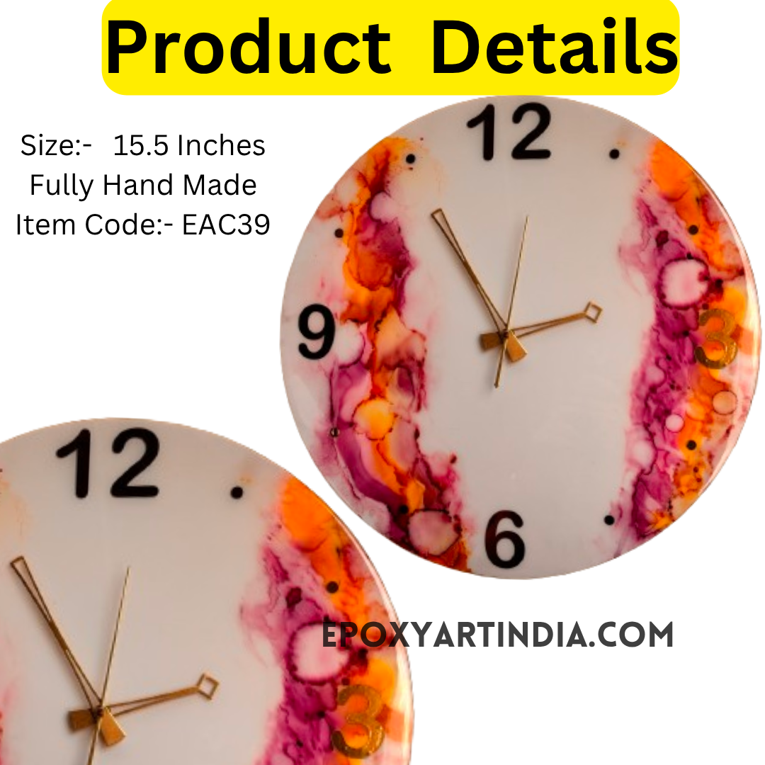 Multi color hand made wall Clock|Home|office|bedroom| EAC39