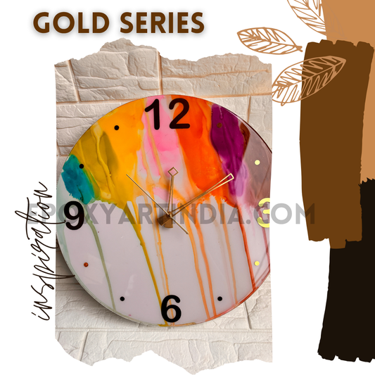 Multi color hand made wall Clock|home|office|bedroom| EAC13