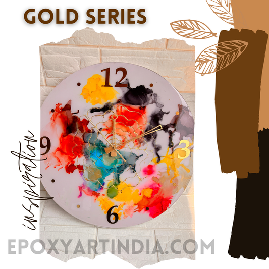 Multi color hand made wall Clock|Home|office|bedroom| EAC15