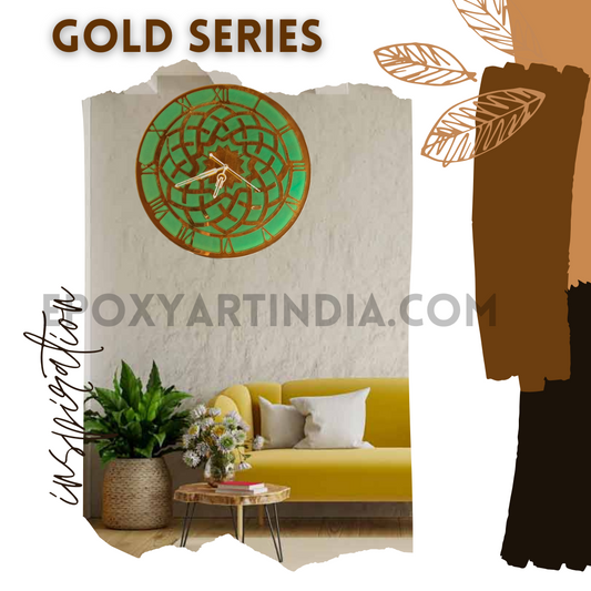 Urban Resin Wall Clock with Acrylic fully handmade |EGC2|