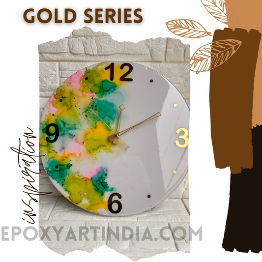 Multi color hand made wall Clock|Home|office|bedroom| EAC21