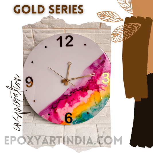 Multi color hand made wall Clock|Home|office|bedroom| EAC24