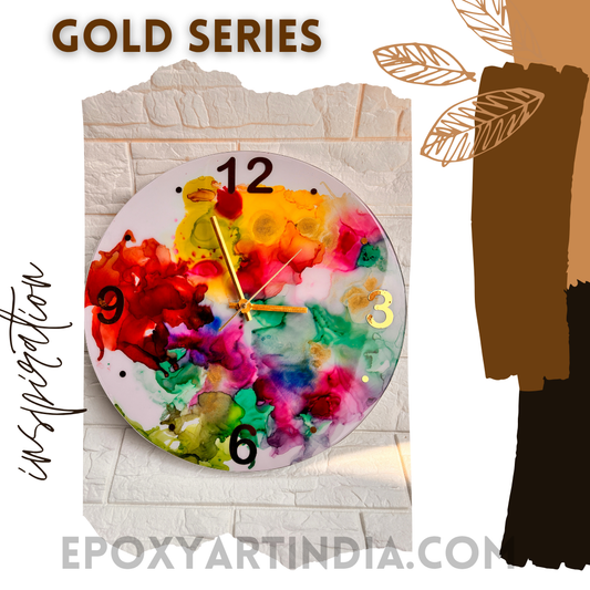 Multi color hand made wall Clock|Home|office|bedroom| EAC5