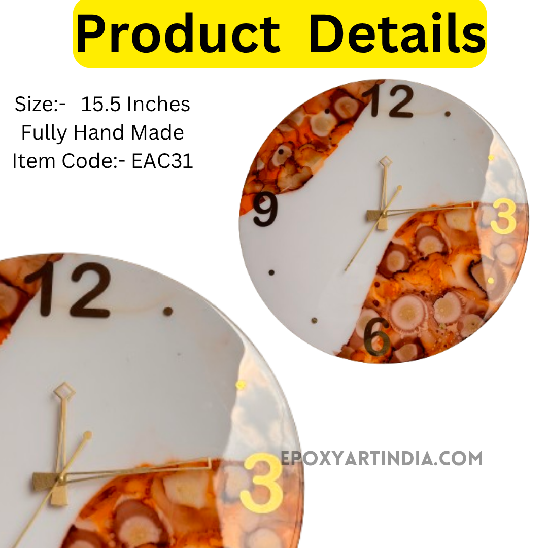 Multi color hand made wall Clock|Home|office|bedroom| EAC31