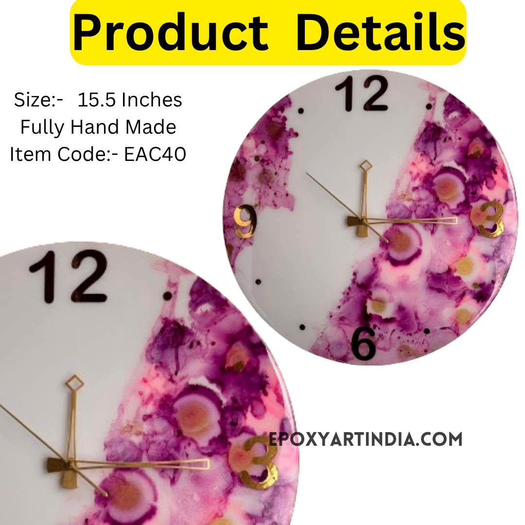Multi color hand made wall Clock|Home|office|bedroom| EAC40