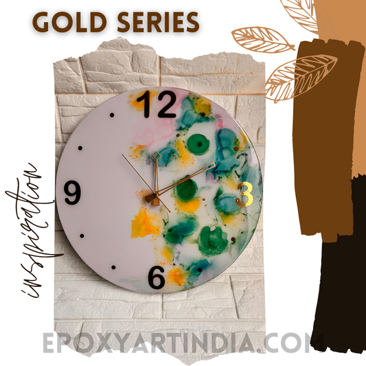 Multi color hand made wall Clock|fome|office|bedroom|